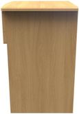 Flora Oak Effect 1 Drawer Bedside Cabinet with Lock