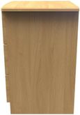 Flora Oak Effect 3 Drawer Bedside Cabinet with Lock
