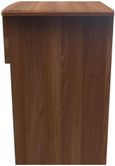 Flora Walnut Effect 1 Drawer Bedside Cabinet with Lock