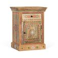 Forli Bedside Cabinet - Mango Wood - Painted - 1 Door