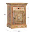 Forli Bedside Cabinet - Mango Wood - Painted - 1 Door