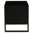 Fusion Bedside Table - 2 Drawer - Black Bone Inlay