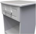 Gina Grey Ash 1 Drawer Bedside Cabinet