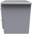 Gina Grey Ash 2 Drawer Bedside Cabinet