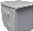 Gina Grey Ash 2 Drawer Bedside Cabinet