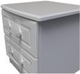 Gina Grey Ash 2 Drawer Bedside Cabinet with Lock