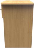 Gina Oak Effect 1 Drawer Bedside Cabinet with Lock