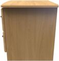 Gina Oak Effect 2 Drawer Bedside Cabinet with Lock