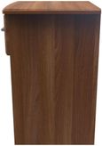 Gina Walnut Effect 1 Drawer Bedside Cabinet
