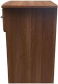 Gina Walnut Effect 1 Drawer Bedside Cabinet with Lock