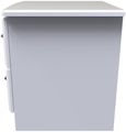 Gina White 2 Drawer Bedside Cabinet
