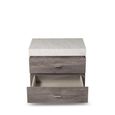Goya Bedside Cabinet - Marble Top - 2 Drawer - Variation Available