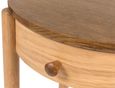 Grace Natural Oak 1 Drawer Round Bedside Table