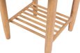 Grace Natural Oak 1 Drawer Round Bedside Table
