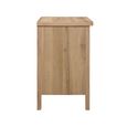 Hampstead Bedside Cabinet - 3 Drawer - Rustic Oak 