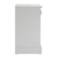 Hardwick Bedside Cabinet - 3 Drawer - White Wood