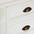 Hardwick Bedside Cabinet - 3 Drawer - White Wood