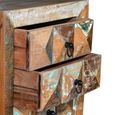 Hasley Bedside Cabinet - Recycled Wood - 3 Drawer