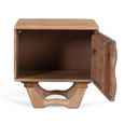 Hattie Bedside Cabinet - Acacia Wood - 1 Door