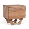Hattie Bedside Cabinet - Acacia Wood - 1 Door