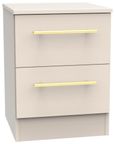 Haworth Cashmere 2 Drawer Bedside Cabinet