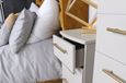Haworth Cashmere 3 Drawer Bedside Cabinet