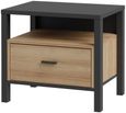 High Rock Oak Effect 1 Drawer Bedside Table