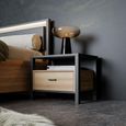 High Rock Oak Effect 1 Drawer Bedside Table