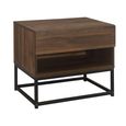 Houston Bedside Cabinet - 1 Drawer - Walnut