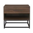 Houston Bedside Cabinet - 1 Drawer - Walnut