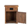 Iron Works Bedside Cabinet - Mango Wood - 1 Door