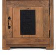 Iron Works Bedside Cabinet - Mango Wood - 1 Door
