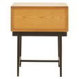 Jakara Bedside Table - 1 Drawer - Square - Natural Wood
