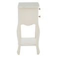 Loire Bedside Table - 2 Drawer - White