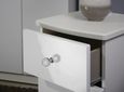 Lumiere White Gloss 2 Drawer Bedside Cabinet