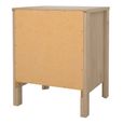 Madrid Jackson Hickory Oak 2 Drawer Bedside Table