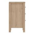 Madrid Jackson Hickory Oak 3 Drawer Bedside Table