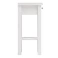 Madrid White 1 Drawer Bedside Table