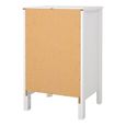 Madrid White 3 Drawer Bedside Table