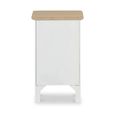 Marlow Narrow Bedside Cabinet - 2 Drawer - White