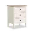Marlow Bedside Cabinet - 3 Drawer - White