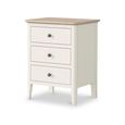 Marlow Bedside Cabinet - 3 Drawer - White