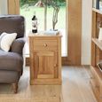 Mobel Oak Bedside Cabinet - 1 Door - 1 Drawer