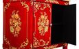 Meerut Red Floral Design 2 Door Bedside Cabinet