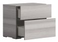 Mia Bedside Cabinet - 2 Drawer - Grey