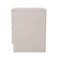 Milan Cashmere Gloss 2 Drawer Bedside Cabinet