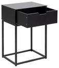 Mitra Bedside Table - 1 Drawer - Black