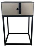 Mitra Bedside Table - 1 Drawer - Black