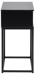 Mitra Bedside Table - 1 Drawer - Black