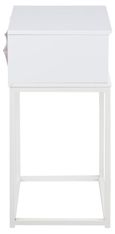 Mitra Bedside Table - 1 Drawer - White